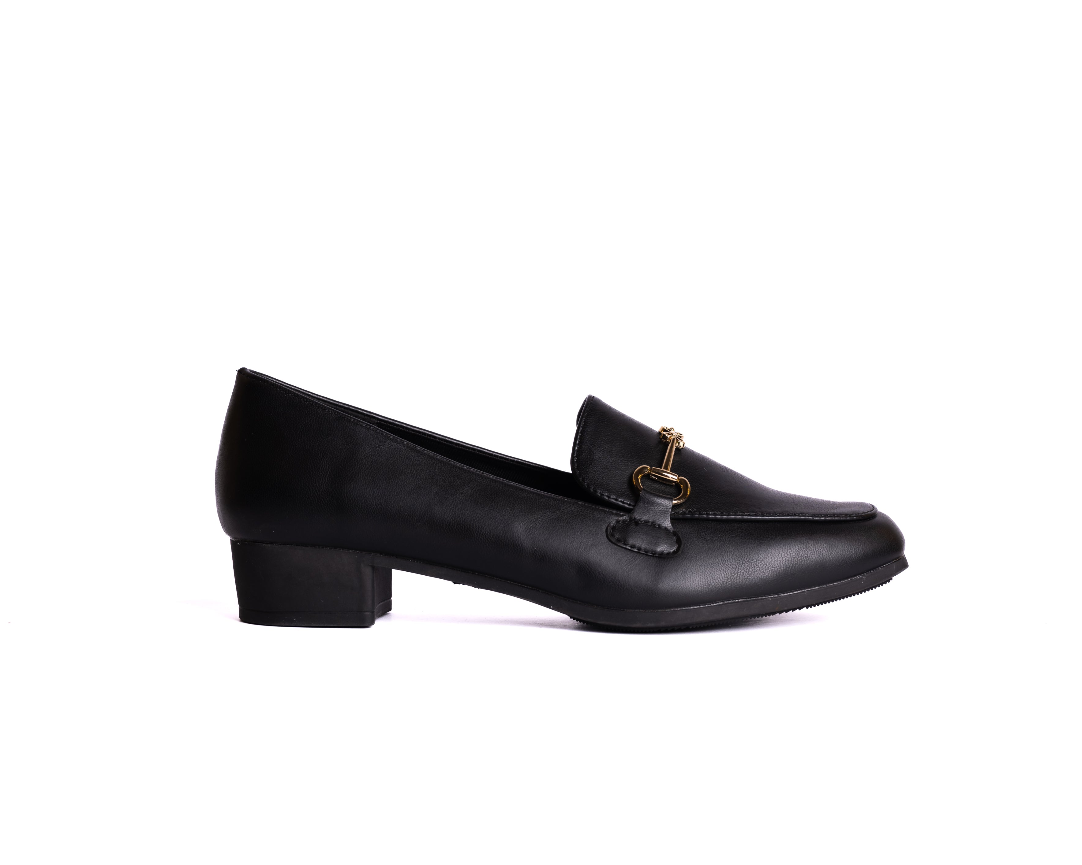 Horse - Bit Black Loafer