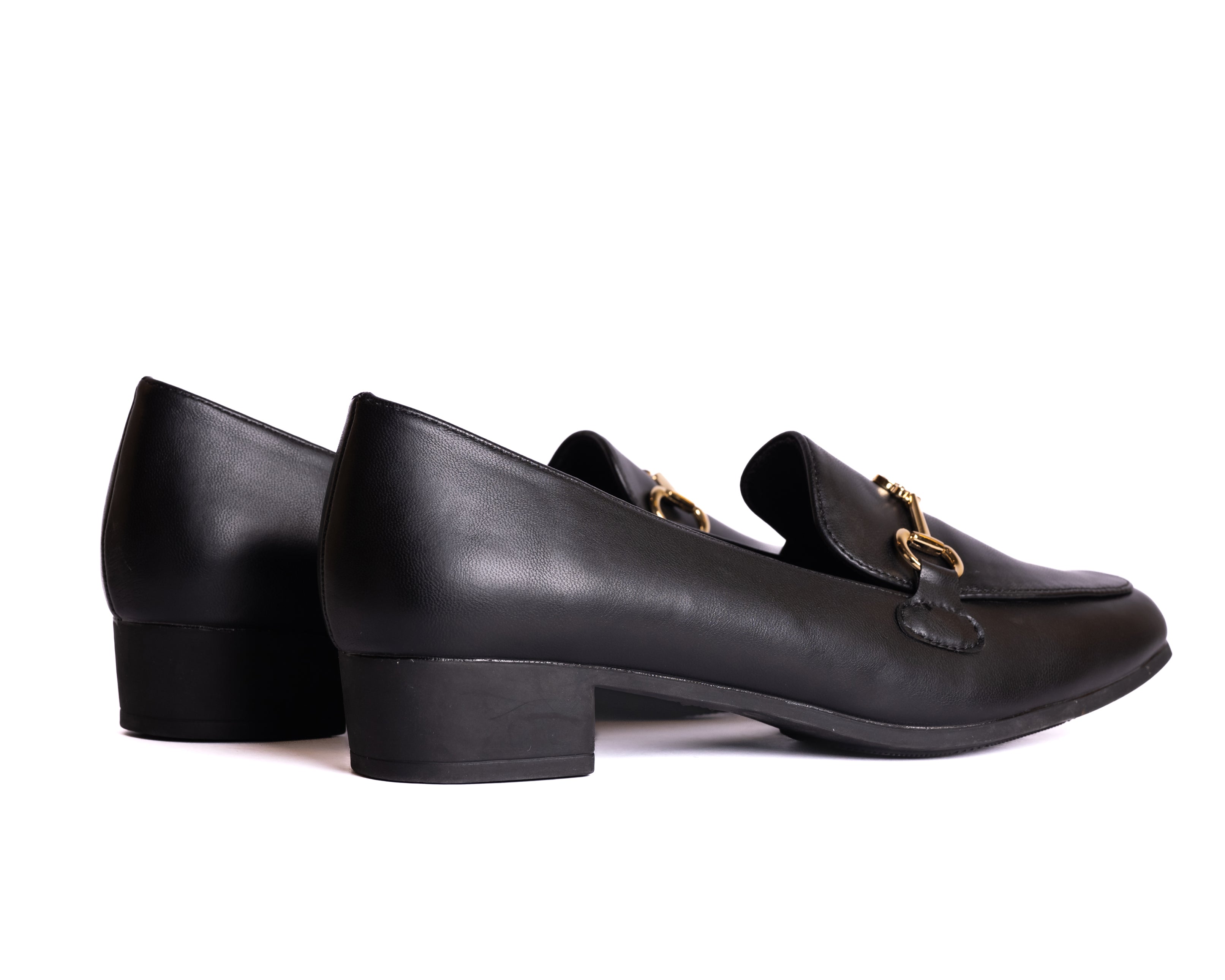 Horse - Bit Black Loafer