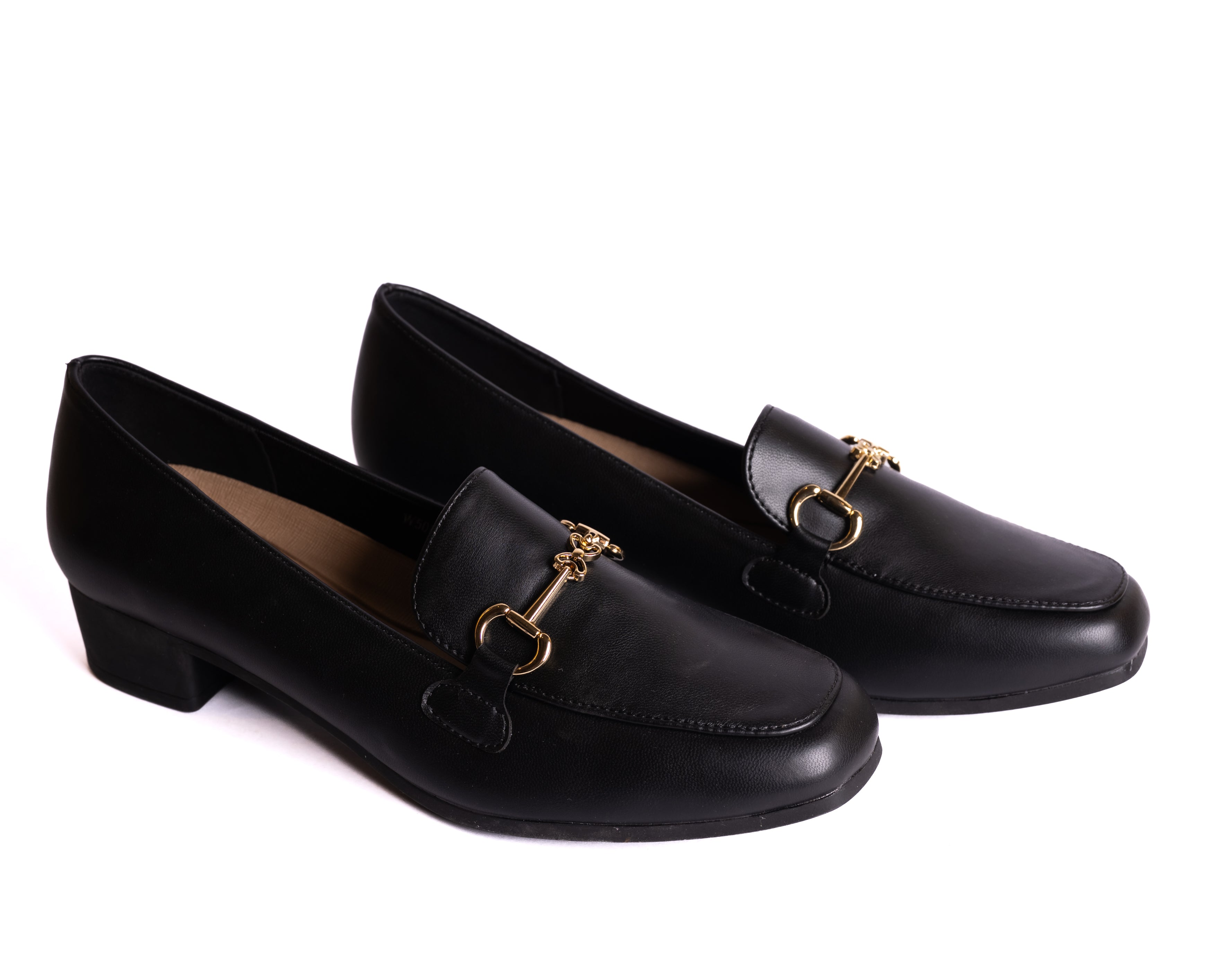 Horse - Bit Black Loafer