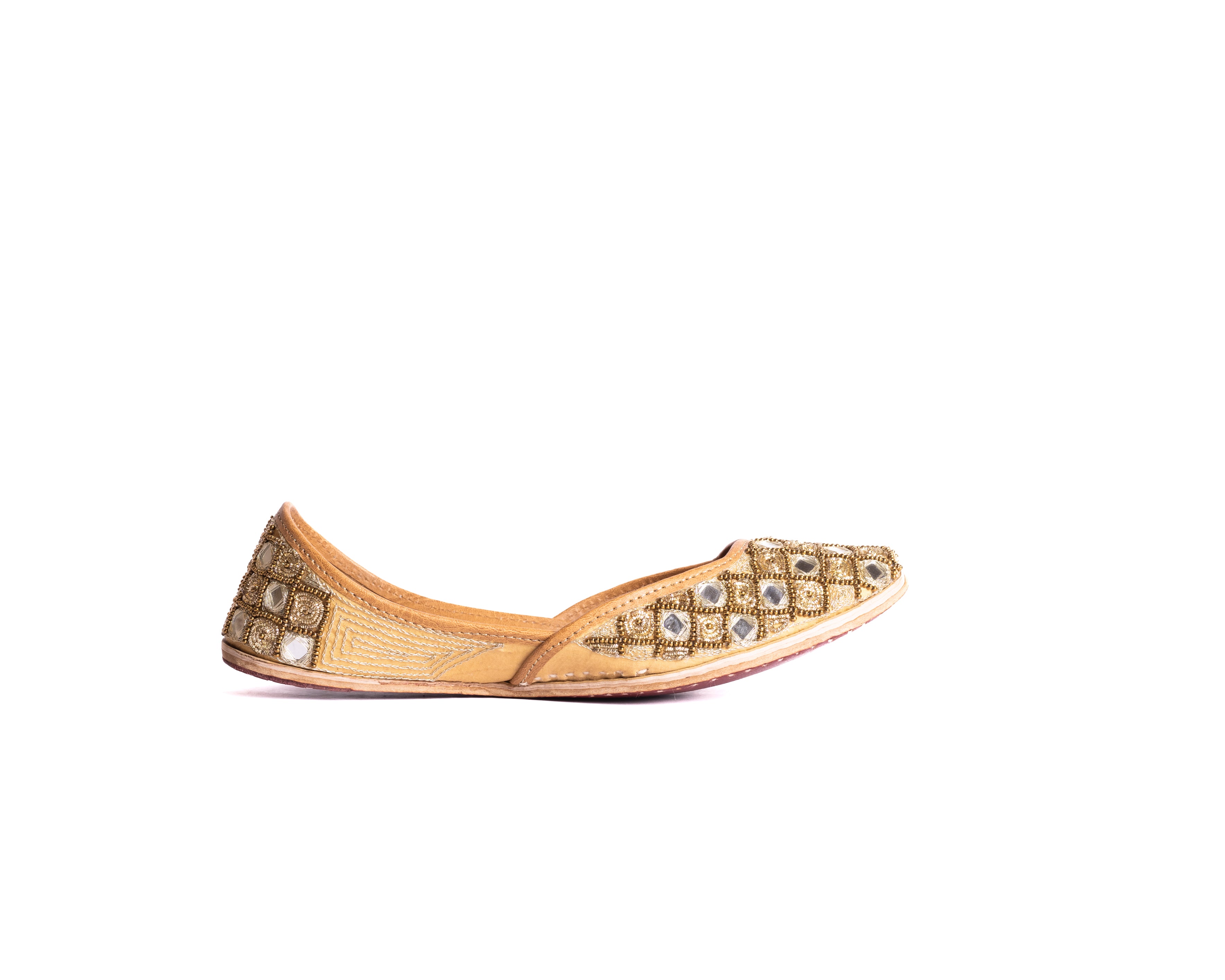 Mirror Block Punjabi Jurri